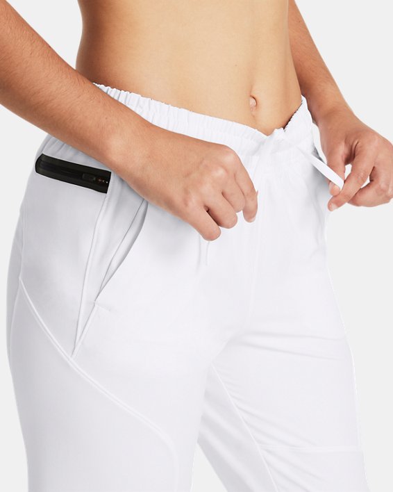 Women's UA Unstoppable Hybrid Pants, White, pdpMainDesktop image number 3